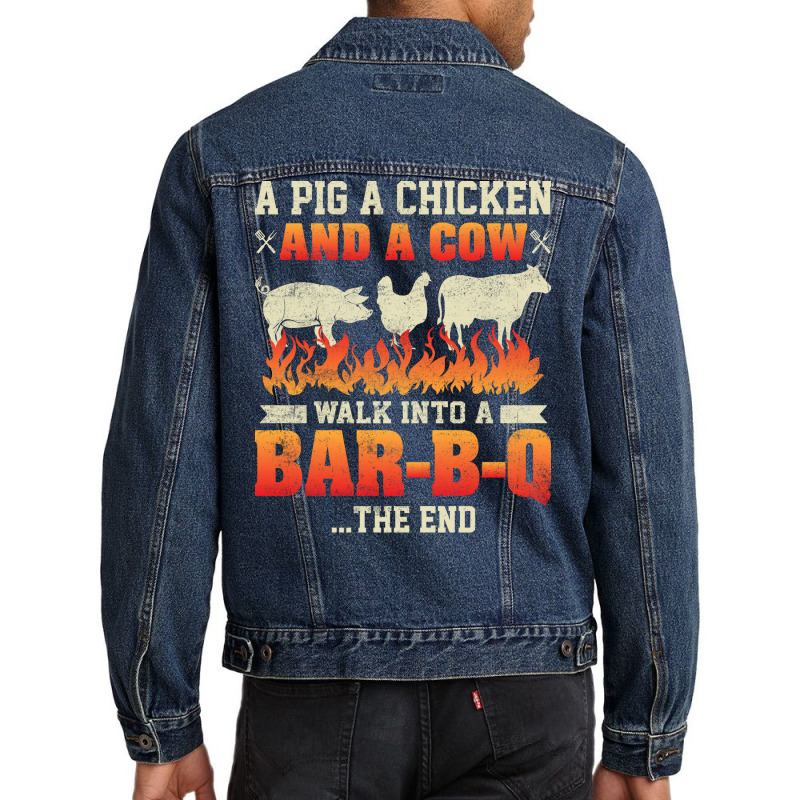 Bbq A Short Story Men Denim Jacket | Artistshot