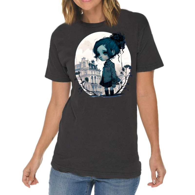 Sad Lonely Girl 2 Vintage T-shirt | Artistshot