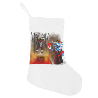 Itchy And Scratchy And The Temple Of Doom   Grey Holiday Stocking | Artistshot