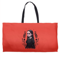 Sad Lonely Girl And Flowers   Wednesday   Vector A Weekender Totes | Artistshot