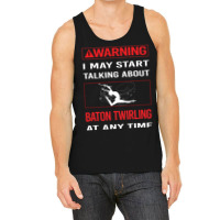 Red Warning Baton Twirling Twirl Twirler Trending Tank Top | Artistshot