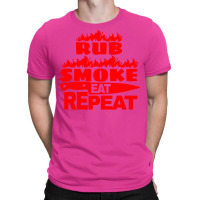 Womens Bbq Gift Print Mens Grilling Rub Smoke Eat T-shirt | Artistshot