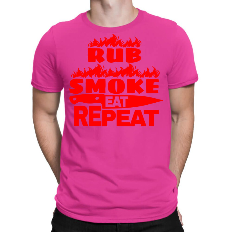 Womens Bbq Gift Print Mens Grilling Rub Smoke Eat T-Shirt by strosesimonsf | Artistshot