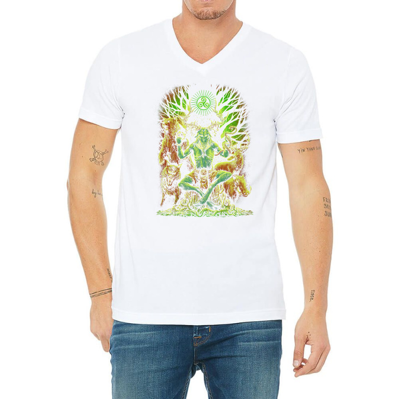 Celtic Pagan Cernunnos Irish Scottish Mythology Pr V-Neck Tee by saterseim | Artistshot