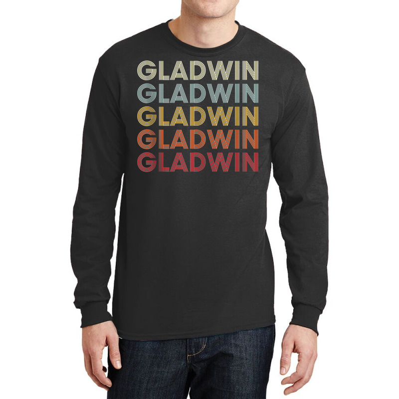 Gladwin Michigan Gladwin Mi Retro Vintage Text Tan Long Sleeve Shirts | Artistshot