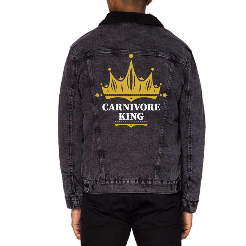 Carnivore King Meat Lover Bbq Pit Master Rancher H Unisex Sherpa-Lined Denim Jacket by raginmanerys | Artistshot