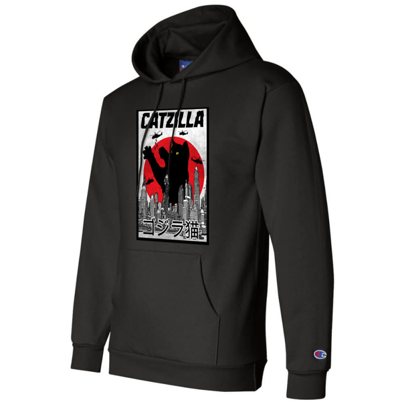 Catzilla 1 Champion Hoodie | Artistshot