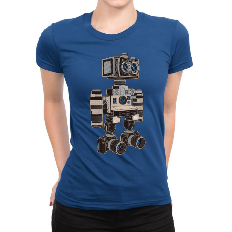 Camera Bot 6000 Ladies Fitted T-Shirt by weslervagas2 | Artistshot