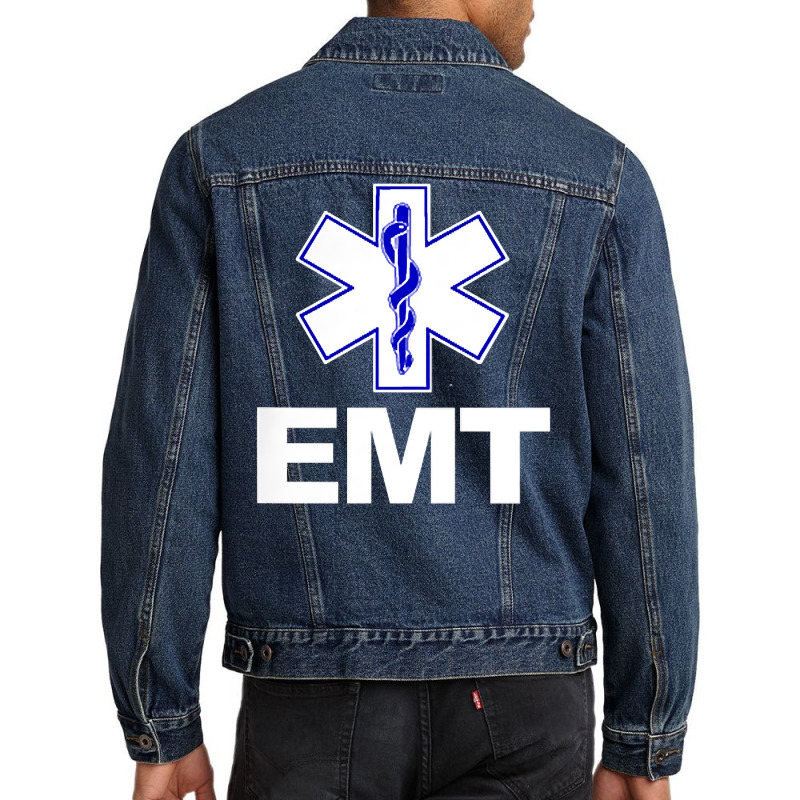 Emt Emergency Medical Technician Uniform Firts Aid Men Denim Jacket | Artistshot