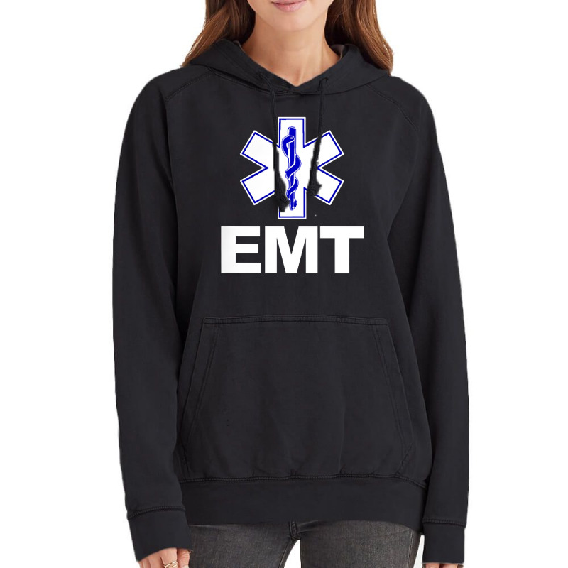 Emt Emergency Medical Technician Uniform Firts Aid Vintage Hoodie | Artistshot