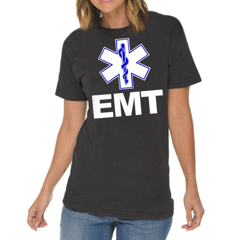 Emt Emergency Medical Technician Uniform Firts Aid Vintage T-shirt | Artistshot