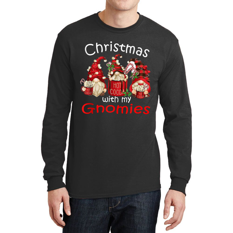 Gnome Buffalo Plaid Red Family Christmas For Women Long Sleeve Shirts | Artistshot