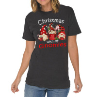 Gnome Buffalo Plaid Red Family Christmas For Women Vintage T-shirt | Artistshot