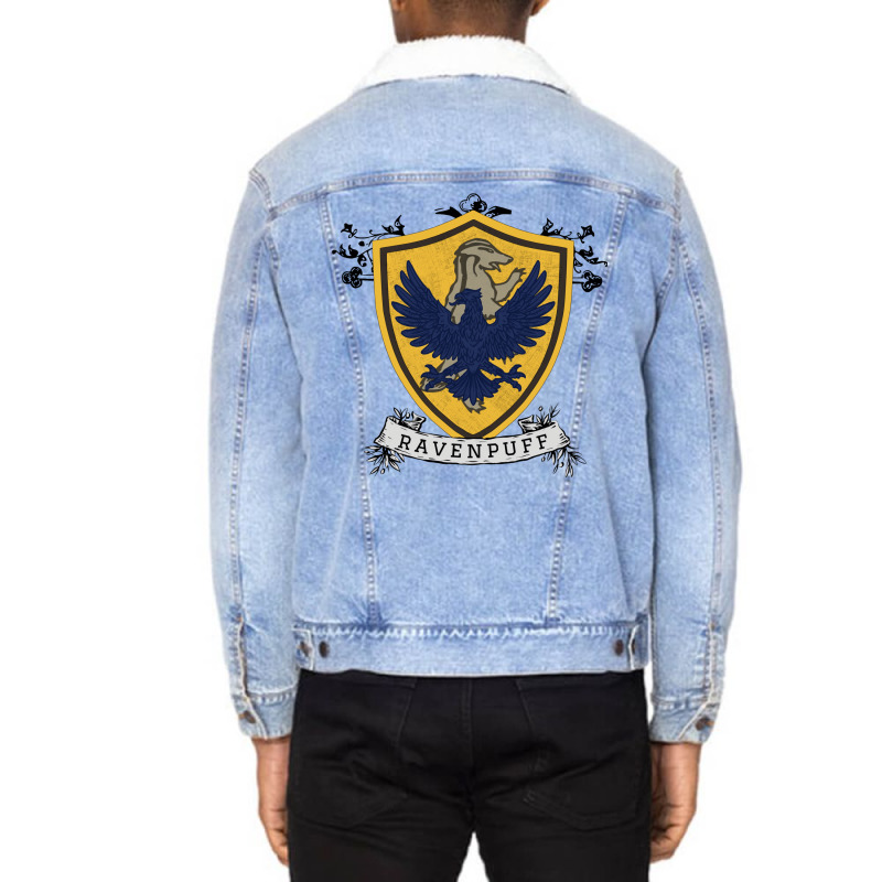 Ravenpuff Hybrid House 47 Unisex Sherpa-Lined Denim Jacket by quillhaileyv | Artistshot