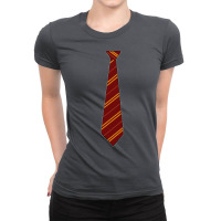 Red And Yellow Tie 28 Ladies Fitted T-shirt | Artistshot