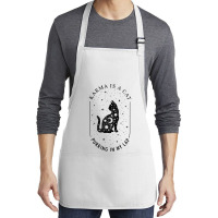 Karma Is A Cat Purring In My Lap T Shirt Medium-length Apron | Artistshot