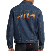 Evolution Of A Guitar Player Men Denim Jacket | Artistshot