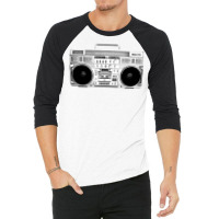 Boom Box 3/4 Sleeve Shirt | Artistshot