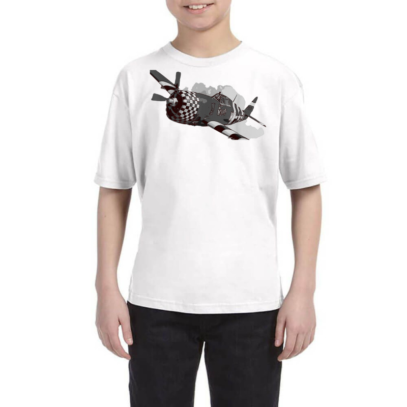 P 47 Thunderbolt Warbird Warplane Aircraft T Shirt Youth Tee | Artistshot