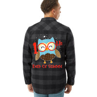 Cute Owl 100th Day Of School 100 Days Smarter Tee Flannel Shirt | Artistshot