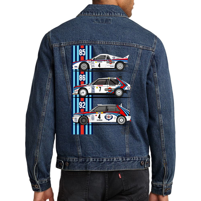 Lancia Martini Trio Men Denim Jacket by caplessoroan | Artistshot