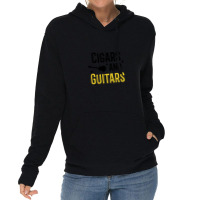 Cigars And Guitars Musician Music Lover Rock Funny Lightweight Hoodie | Artistshot