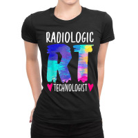 Colorful Radiologic Technologist Rt Radiology X Ra Ladies Fitted T-shirt | Artistshot