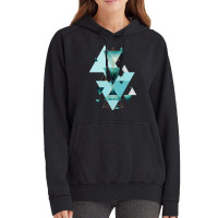 Geometric Triangle Compilation In Teal Vintage Hoodie | Artistshot