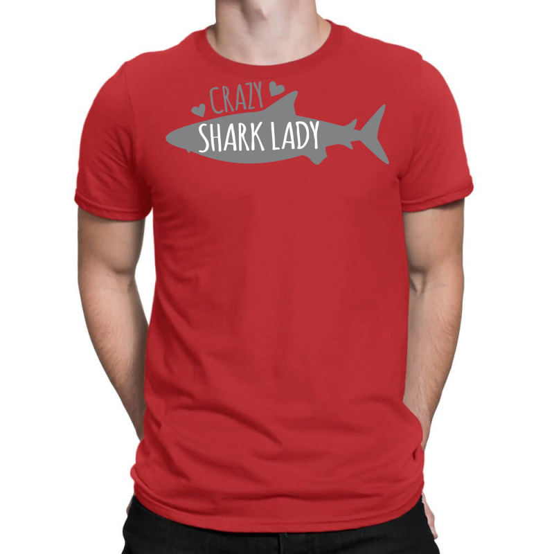 Crazy Shark Lady T-Shirt by winkleslifkos | Artistshot