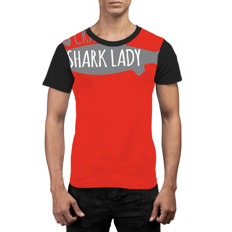 Crazy Shark Lady Graphic T-shirt by winkleslifkos | Artistshot