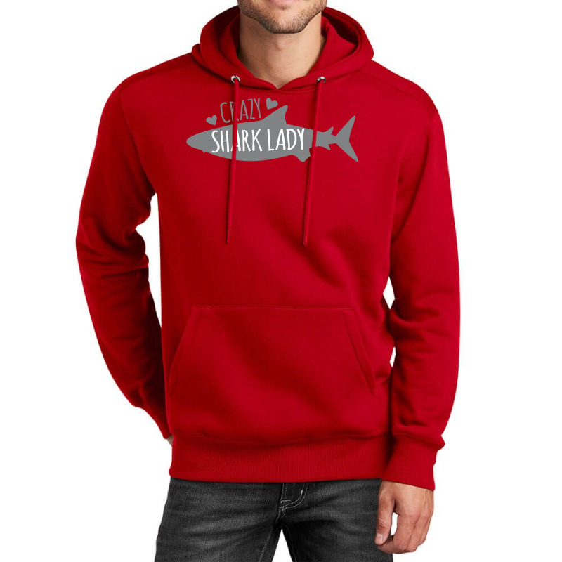 Crazy Shark Lady Unisex Hoodie by winkleslifkos | Artistshot