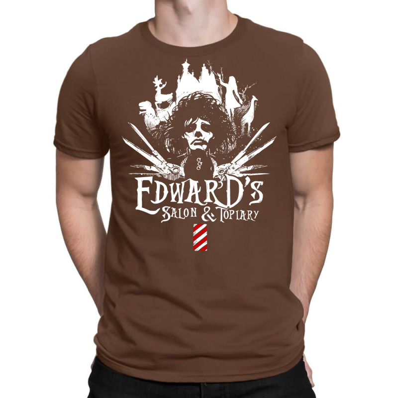 Edward's Salon And Topiary   Edward Scissorhands T-Shirt by filesphomp | Artistshot