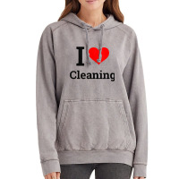 I Love Cleaning   Funny Cleaning Tank Top Vintage Hoodie | Artistshot