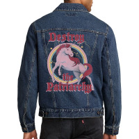 Destroy The Patriarchy Men Denim Jacket | Artistshot