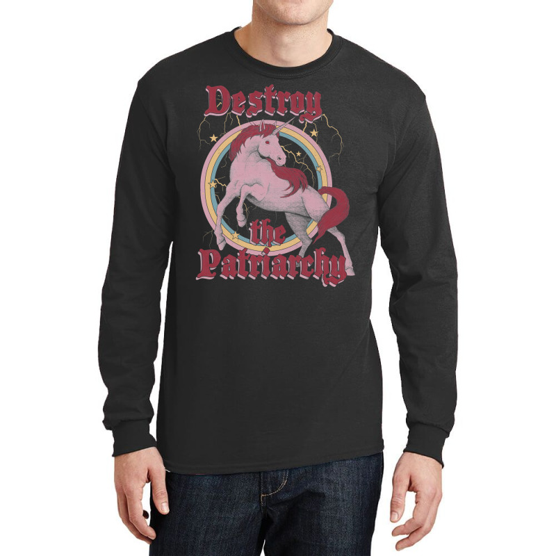 Destroy The Patriarchy Long Sleeve Shirts | Artistshot