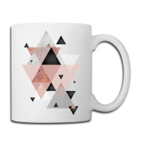 Geometric Compilation In Rose Gold And Blush Pink Coffee Mug | Artistshot