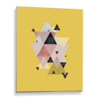 Geometric Compilation In Rose Gold And Blush Pink Metal Print Vertical | Artistshot