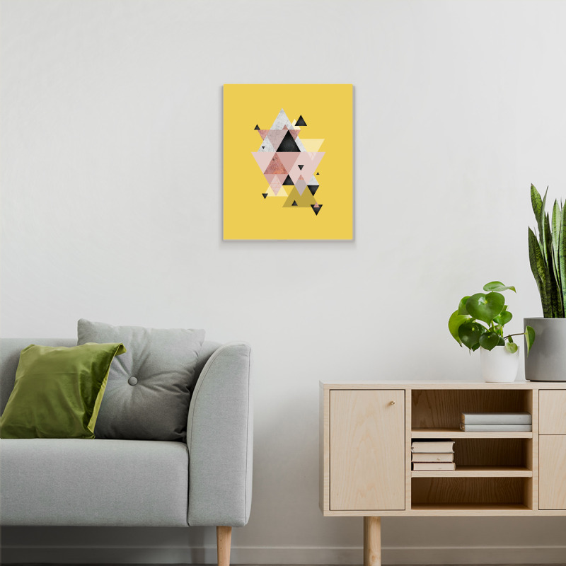 Geometric Compilation In Rose Gold And Blush Pink Metal Print Vertical | Artistshot