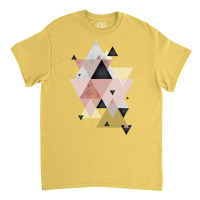 Geometric Compilation In Rose Gold And Blush Pink Classic T-shirt | Artistshot