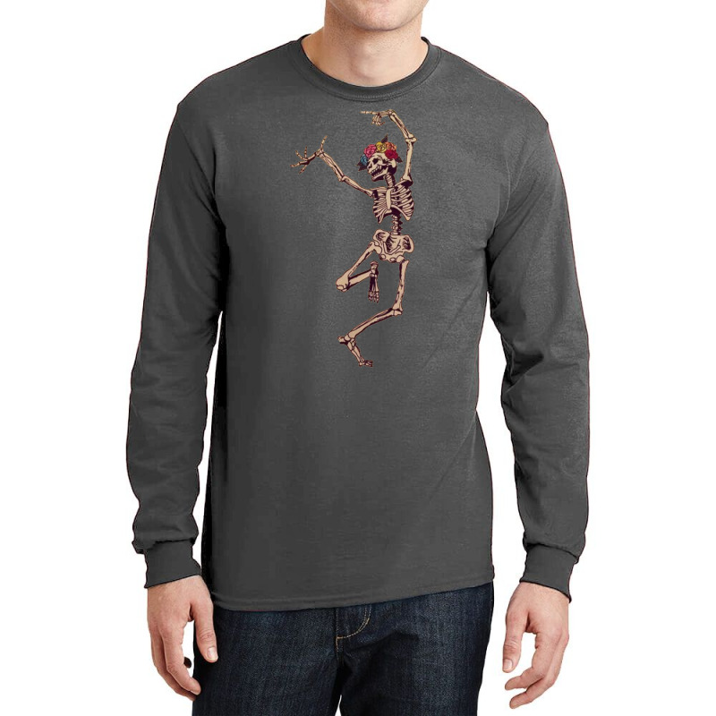 Halloween Party Dancing Skeleton  Dancing Skeleton Long Sleeve Shirts | Artistshot