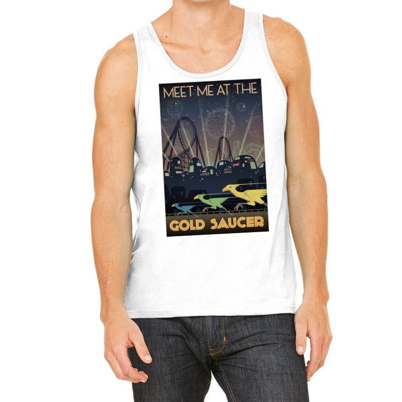 Final Fantasy Vii Gold Saucer Travel Poster Tank Top by cowdenwoonu | Artistshot