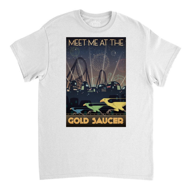 Final Fantasy Vii Gold Saucer Travel Poster Classic T-shirt by cowdenwoonu | Artistshot