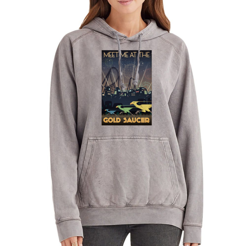 Final Fantasy Vii Gold Saucer Travel Poster Vintage Hoodie by cowdenwoonu | Artistshot