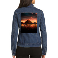 Pyramids Ladies Denim Jacket | Artistshot