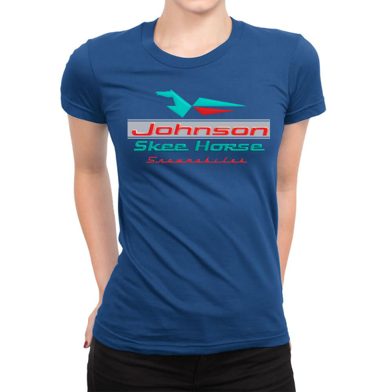 Johnson Skee Horse Vintage Snomobiles Ladies Fitted T-Shirt by filesphomp | Artistshot