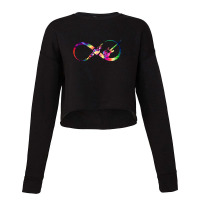 Electric Guitar Infinity Tie Dye Cropped Sweater | Artistshot