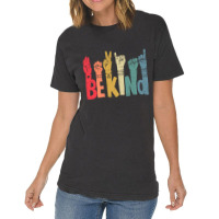 Unity Day Orange Be Kind Sign Language Hand Anti B Vintage T-shirt | Artistshot