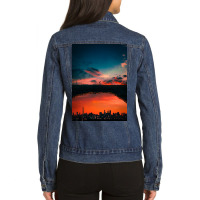 Alone Man Ladies Denim Jacket | Artistshot