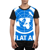 Flat Af Flat Earth Society Graphic T-shirt | Artistshot