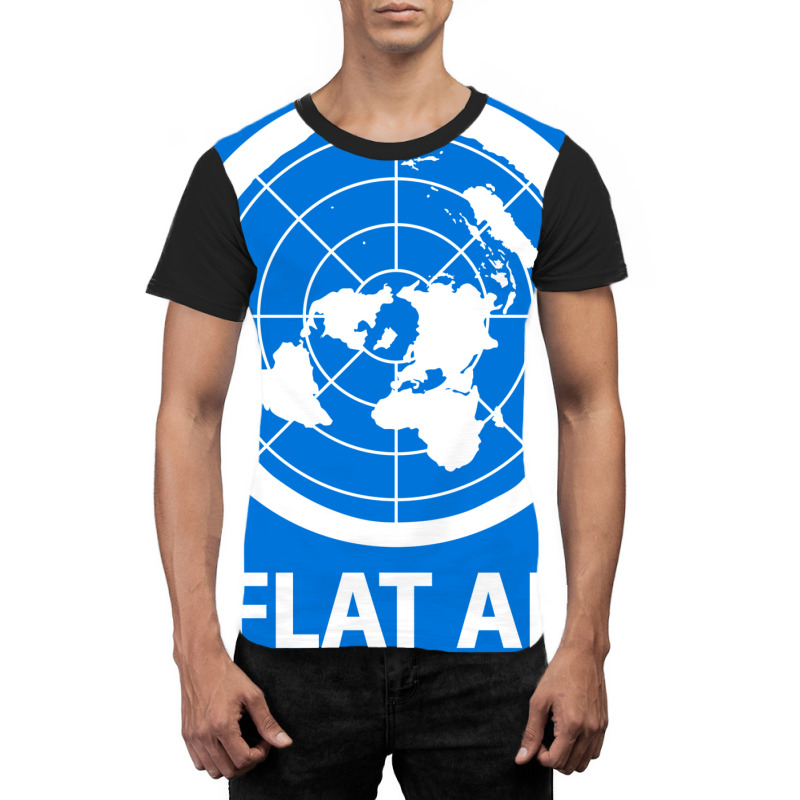 Flat Af Flat Earth Society Graphic T-shirt by winkleslifkos | Artistshot